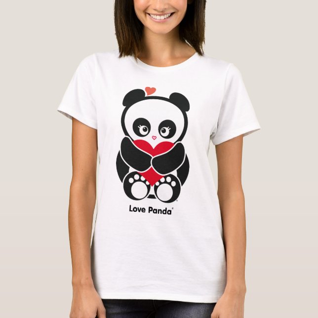 Love Panda® Micro-Fibre Ladies Apparel T-Shirt (Front)