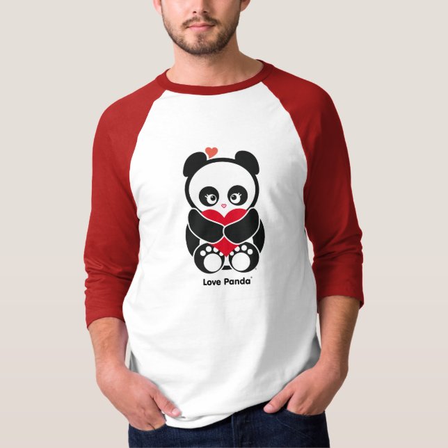 Love Panda® Raglan Men's Apparel T-Shirt (Front)