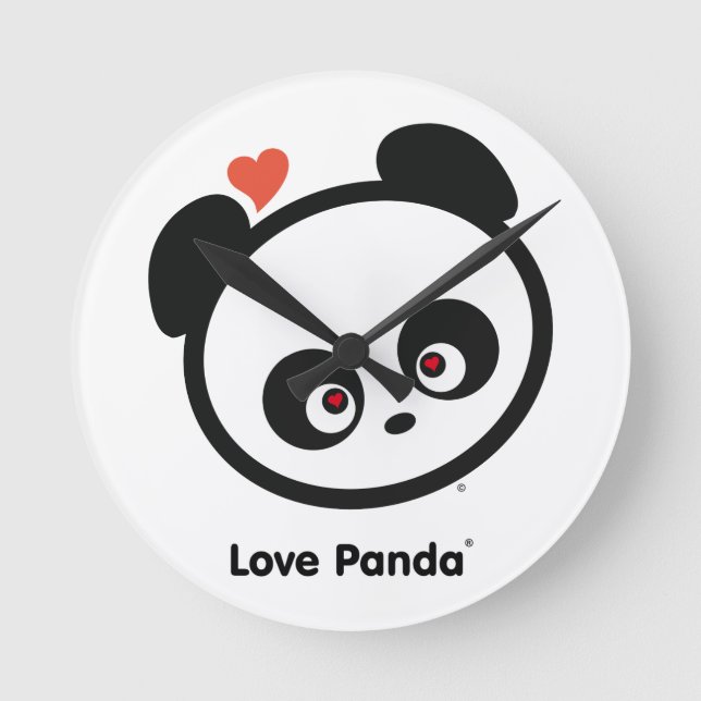 Love Panda® Round Clock (Front)