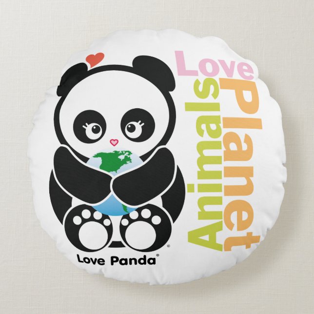 Love Panda® Round Cushion (Front)