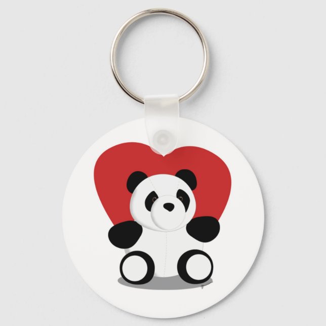Love Pandas Key Ring (Front)