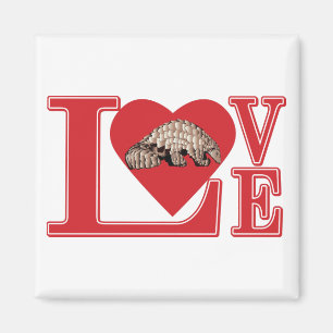 LOVE-Pangolin Magnet