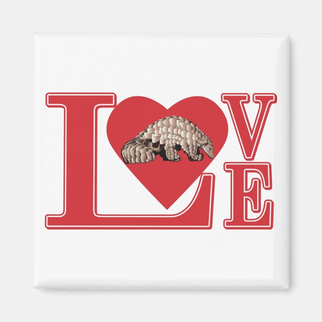 LOVE-Pangolin Magnet (Front)