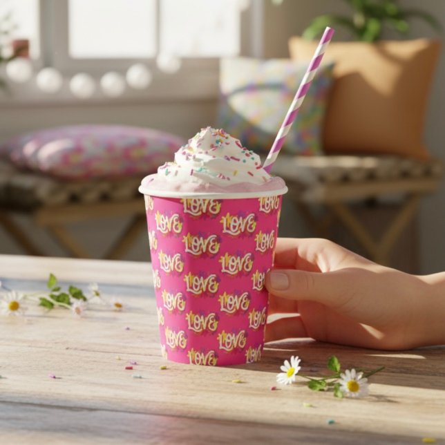 LOVE Paper Cups (Creator Uploaded)