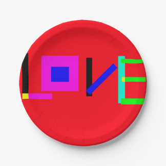 Love Paper Plate