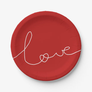 LOVE PAPER PLATE