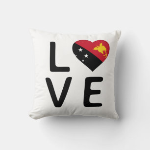 Love - Papua New Guinea Flag Cushion