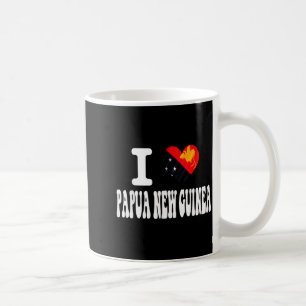 Love Papua NEW Guinea Heart Flag Retro Travel Coffee Mug