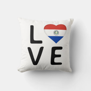 Love - Paraguay Flag Cushion