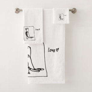 love parakeet towels