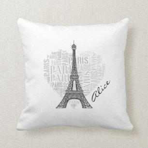 Love Paris Adorable Eiffel Tower Cushion