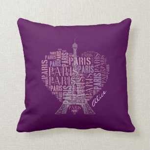 Love Paris Adorable Eiffel Tower Cushion