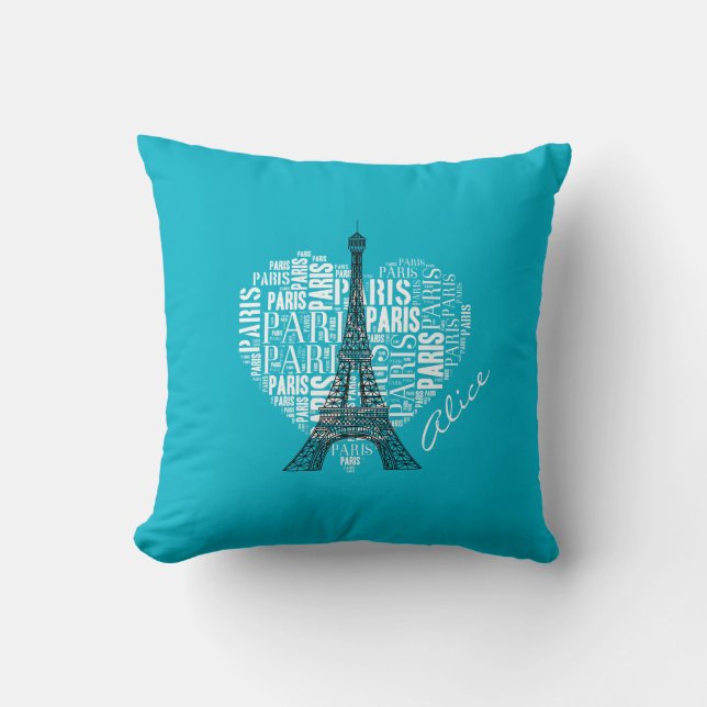 Love Paris | Eiffel Tower Cushion (Front)