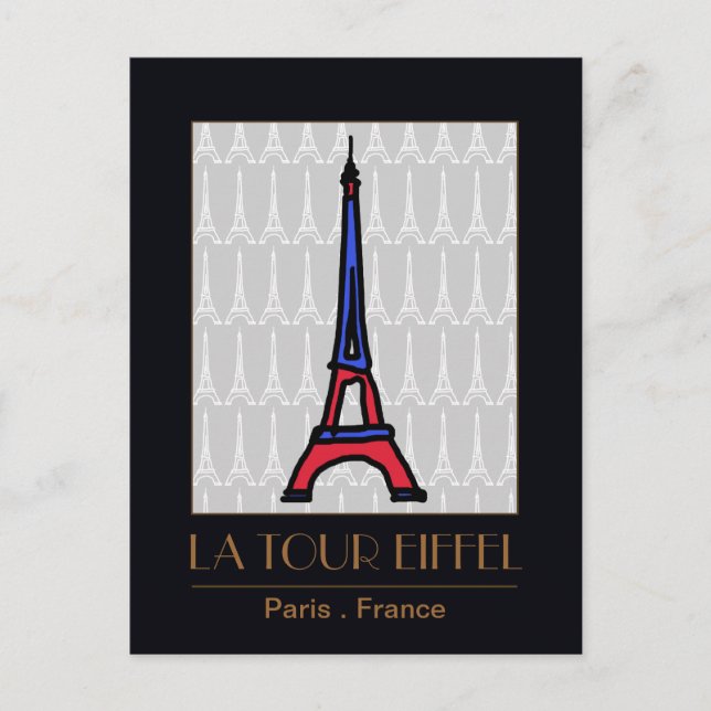 love Paris Postcard (Front)