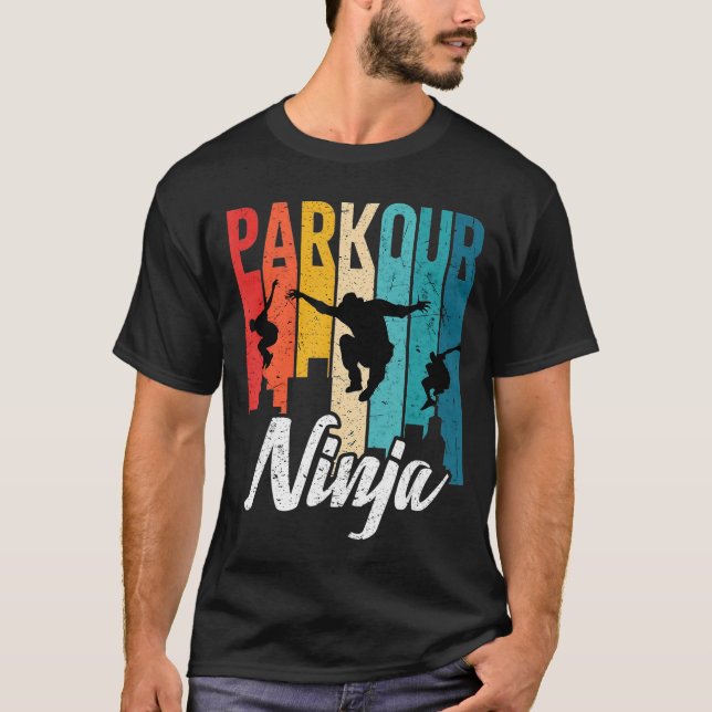 Love Parkour Men  Parkour Gifts for Boys  Women gi T-Shirt (Front)