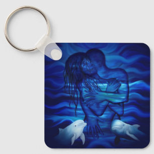 Love, Passion act - pair with Dolphin pair Key Ring