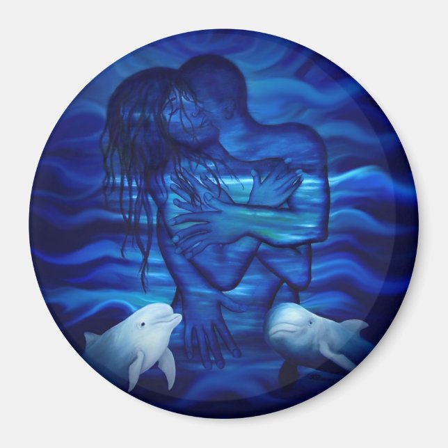 Love, Passion act - pair with Dolphin pair Magnet (Front)