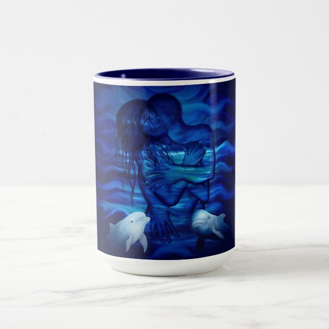 Love, Passion act - pair with Dolphin pair Mug (Center)