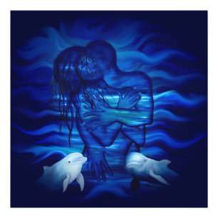 Love, Passion act - pair with Dolphin pair Photo Print