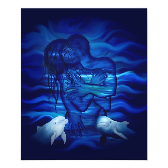 Love, Passion act - pair with Dolphin pair Photo Print (Front)