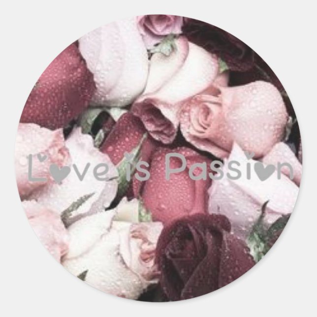 Love Passion Collection Stickers by Ahsek Novel (Front)