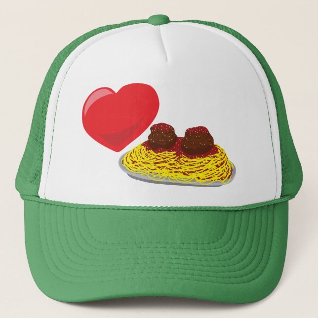 Love pasta!  Customisable: Trucker Hat (Front)