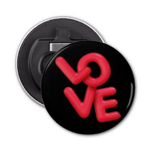 Love 💕 patch — Valentine Pin Button Bottle Opener