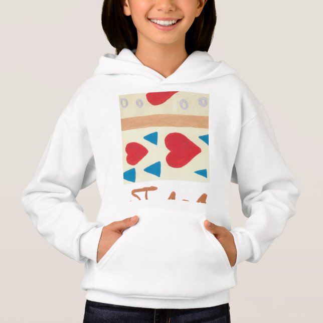 Love Path Girl's Fleece Pullover Hoodie (Front)