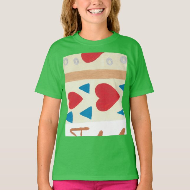 Love Path Girl's Ringer T-Shirt (Front)