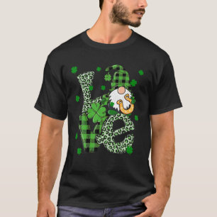 LOVE Patrick Day Gnomes , Four Leaf Clover, Irish T-Shirt