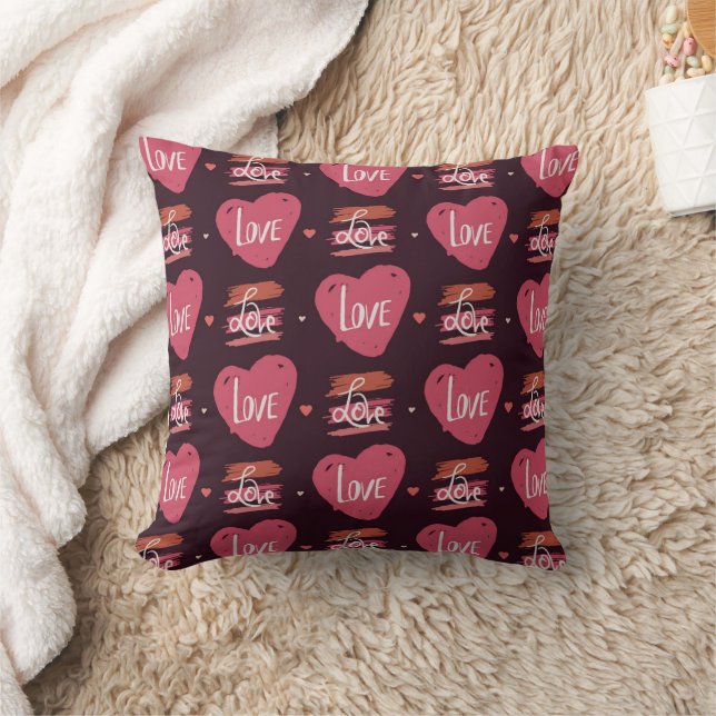 Love Pattern  Cushion (Blanket)