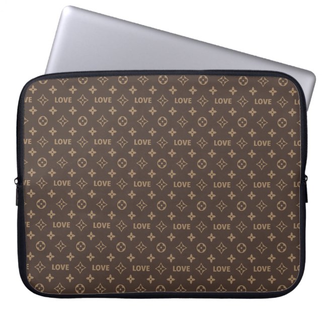 Love Pattern Louis Vuitton Laptop Sleeve (Front)