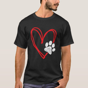 Love Paw Dog Paw Mum T-Shirt