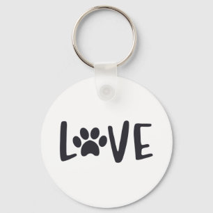 LOVE Paw Key Ring