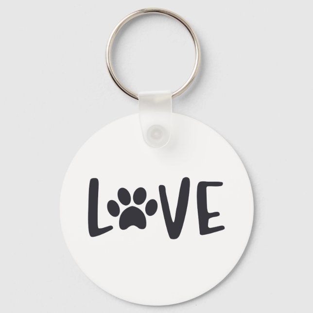 LOVE Paw  Key Ring (Front)