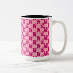 Love & Paw Print Mug - Perfect Gift for Pet Lovers