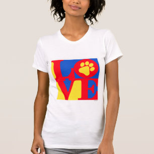 LOVE paw print T-Shirt