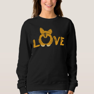 Love Paws Breed Corgi Butt Claws Bark Pet Dog Sweatshirt
