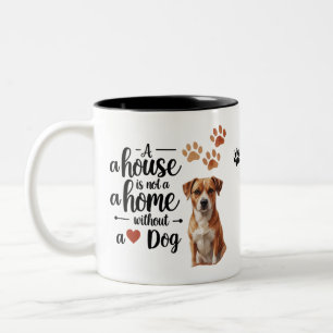 Love & Paws – Dog Quote Two-Tone Mug