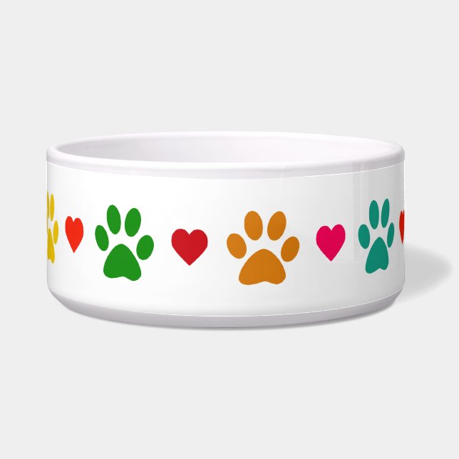 LOVE PAWS Pet Bowl (Front)