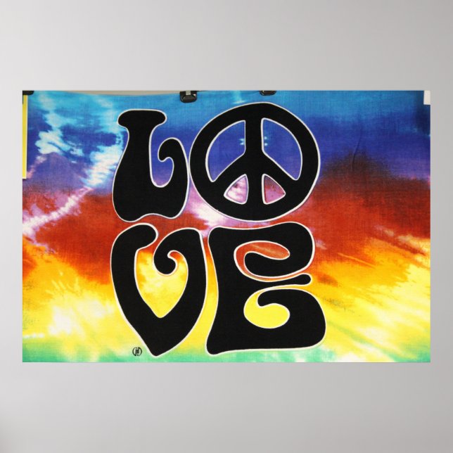 Love & Peace 60s Retro Poster (Front)