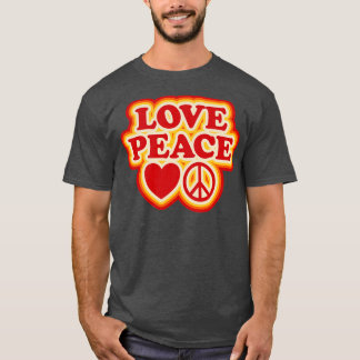Love Peace 70s Retro Design T-Shirt