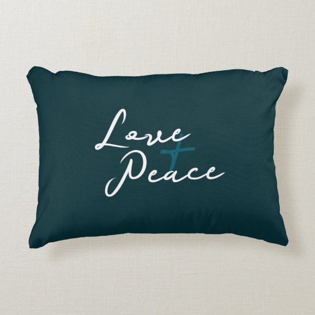 Love & Peace Accent Pillow (Front)