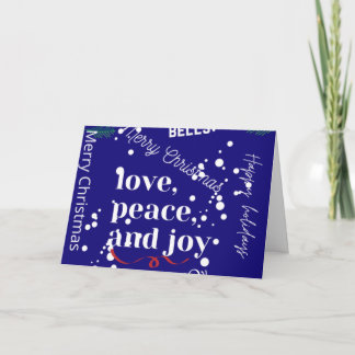 Love Peace and Joy Card