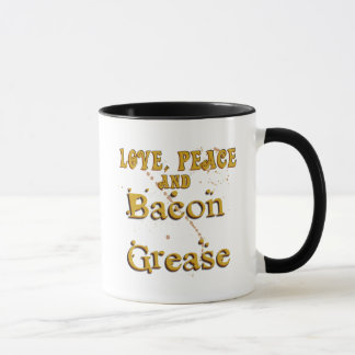 Love Peace & Bacon Grease Mug
