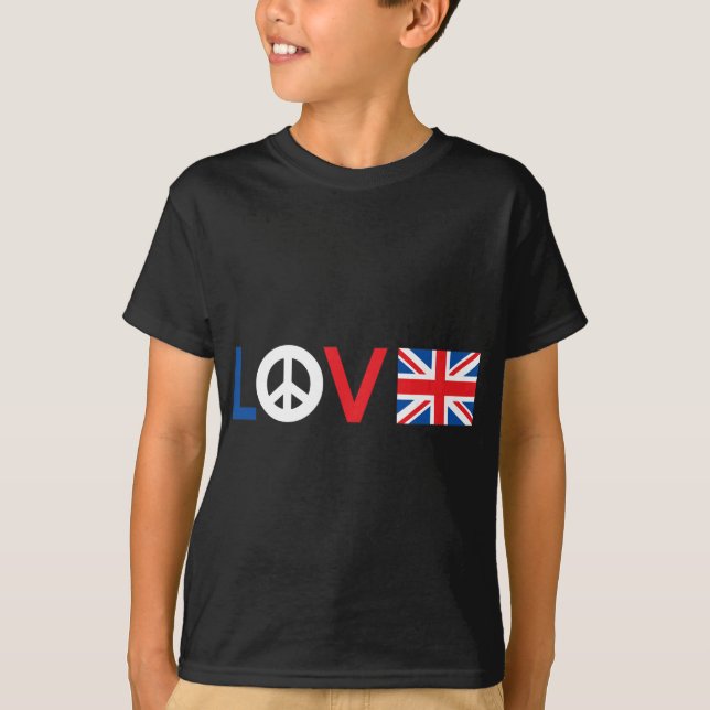 Love Peace Britain T-Shirt (Front)
