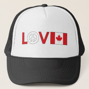 Love Peace Canada Trucker Hat