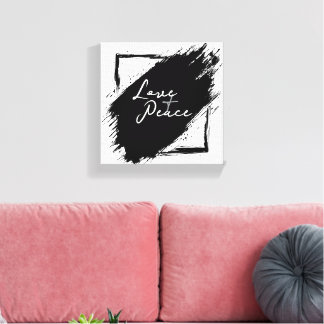 Love & Peace Canvas wall Art