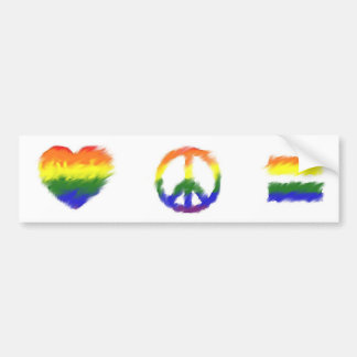 Love Peace Equality Bumper Sticker