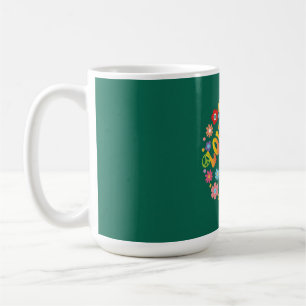 LOVE PEACE FREEDOM 60s 70s Tie Dye Vintage Hippie Coffee Mug